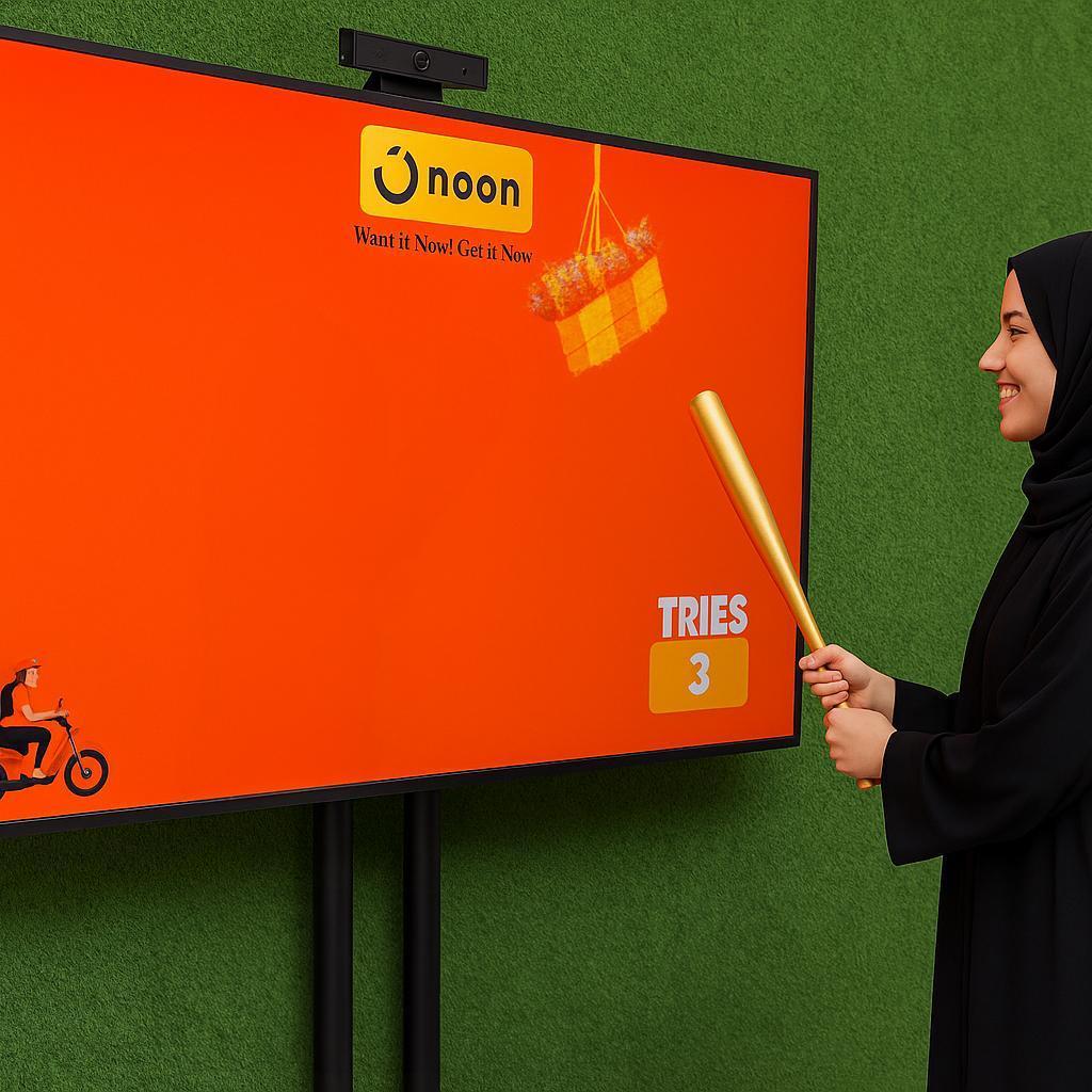 Interactive Hit to Win Piñata Game